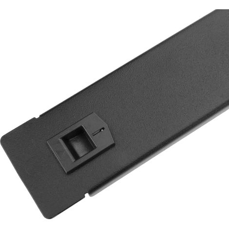 RackMatic - Panneau d'obturation 1U pour serveur rack 19" Couvercle métal noir (1/5)