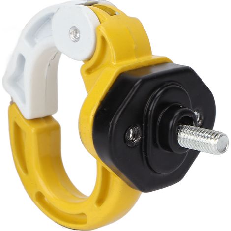 Support Moto Crochet Avant Porte-Casque Bagagerie Crochet Alliage Acier Aluminium Charge 12kg pour Scooter Électrique (Jaune Blanc) (1/5)