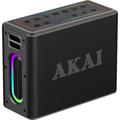 Enceinte Bluetooth Akai ABTSW-120 80 W RMS Bluetooth 5.3 IPX6 TWS 2 microphones (1/4)