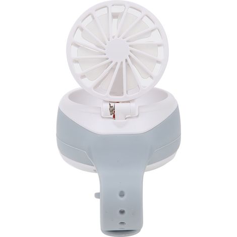Mini ventilateur électrique de montre rechargeable par USB, petit ventilateur de poche pour enfants et étudiants, gris (1/5)