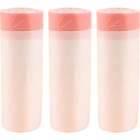 Lot de 60 sacs poubelle blancs épais avec cordon de serrage, pour la cuisine. (1/5)
