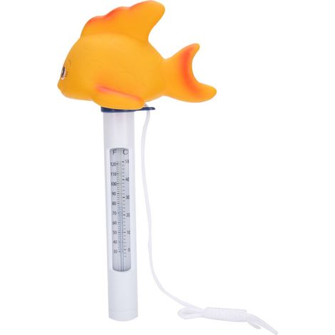 Thermomètre de Piscine Flottant en Forme de Poisson Rouge avec Échelle pour Bassin (1/5)