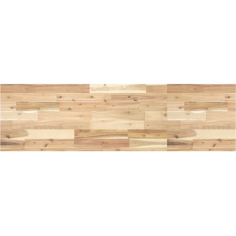 Waschtischplatte Unbehandelt 140x40x4 cm Massivholz Akazie