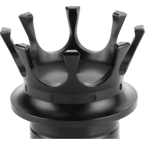 Modifizierte Vorderradachsenabdeckung für Crown-Motorräder, aus CNC-gefrästem Aluminium, kompatibel mit Sportster 883 und 1200, schwarz. (1/5)