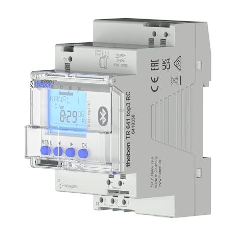 THEBEN TR 641 TOP3 RC BLE MINUTERIE ANNUELLE NUMÉRIQUE AVEC 1 CANAL ET FONCTION ASTRONOMIQUE, BLUETOOTH/APPLICATION, INTERRUPTEU