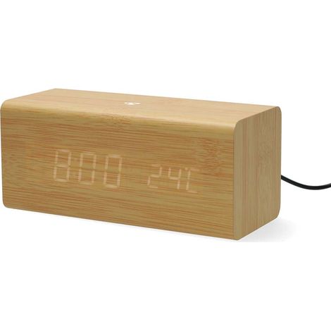 Radio-réveil numérique avec affichage LED et port USB-C