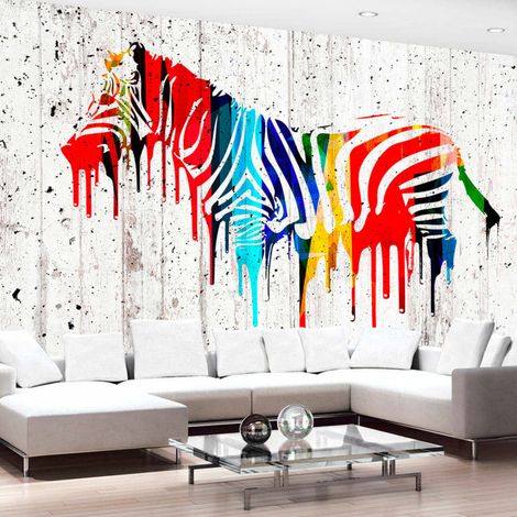Papier peint safari urbain - 400 x 280 cm (1/4)
