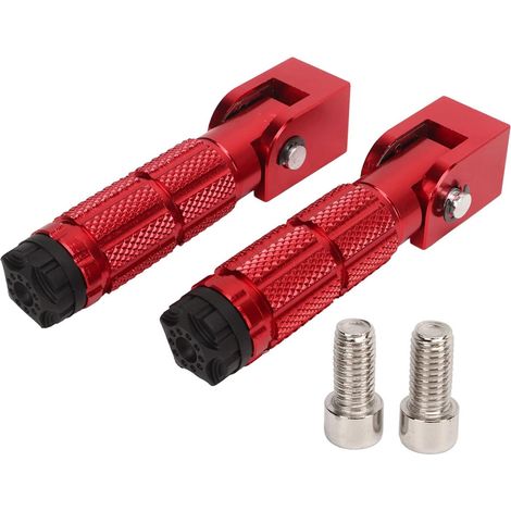 Repose Pieds pour Moto, Passager 2 Pièces, Pédale Pliable en Alliage d'Aluminium, Antidérapant Universel, for Rideurs de Vélos, ATV, UTV, Go-Kart (1/5)