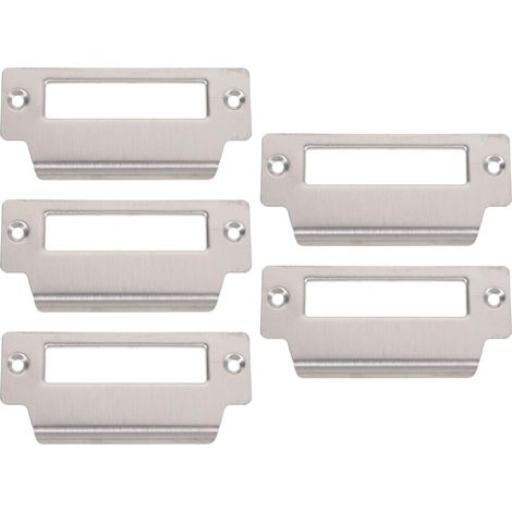 Lot de 5 gâches de sécurité en acier inoxydable pour portes, plaque de renfort de porte avec pêne dormant (1/5)