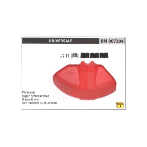 UNIVERSAL professioneller Steinschlagschutz für Freischneider Ø  32 mm Schaft 24 mm Untersetzung