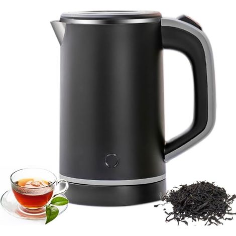 Bouilloire de voyage 800 ml Bouilloire de voyage Bouilloire portable - Mini bouilloire de camping Silencieux - Bouilloire de voyage en acier inoxydable - Bouilloire de voyage (1/5)