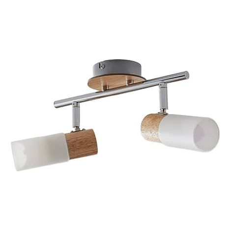 [NEUWERTIG] B-Ware Lindby Led Holzstrahler Christoph 2 Flg Deckenlampe Deckenleuchte Dekolampe E14