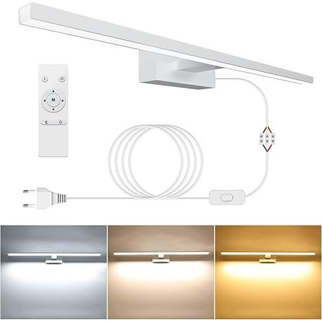 LED Bathroom Mirror Lamp 18 W 80 cm, 1800 Lumens, 3000K-6000K with Remote Control, Wall Light IP44 800 mm (1/5)