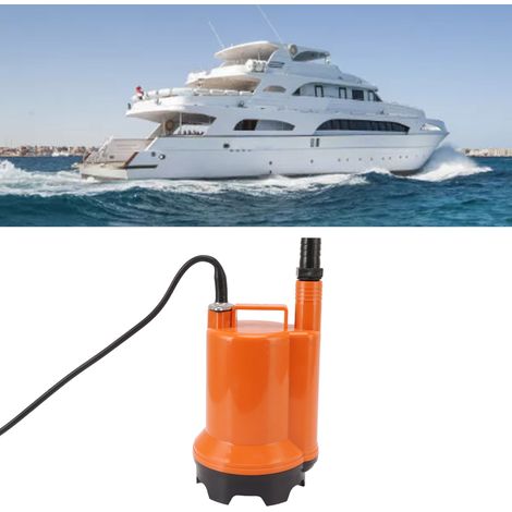 130-W-12-V-Gleichstrom-Tauchpumpe, verstärkter Kunststoffsockel, Kupfermotor, Marineauslass für Fischerboote und Gartenarbeit (1/5)
