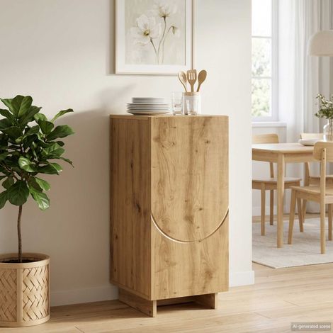 Aparador Roble artisan 33,5 x 34,5 x 75 cm Madera de ingeniería (1/4)