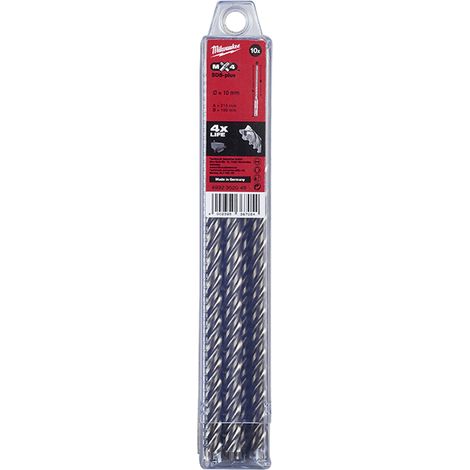 Set 10 punte SDS-PLUS MX4 Milwaukee 4932352048 10 X 215 (1/2)