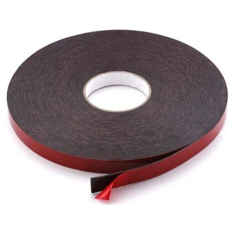 Ruban adhésif double face 20 mm x 25 m, épaisseur 2 mm Résistant aux variations de température Ruban en mousse thermorésistant pour couvertures de serre (1/5)