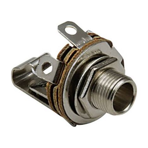 Jack 6.35 mm embase femelle, verticale BKL Electronic 1109001 Nombre de pôles: 2 mono argent 1 pc(s) D25029 (1/2)