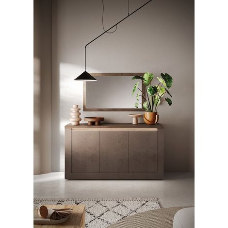 Buffet/bahut moderne 160 cm bronze/mercure Isia (1/4)