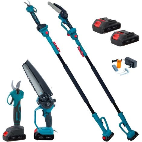 Kit Professionale Forbice da Potatura 30mm Motosega 8 Pollici asta Telescopica (1/5)