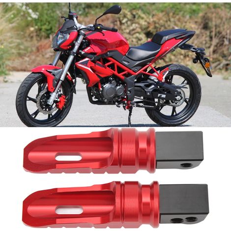 Motorrad-Fußrasten (hinten links und rechts, ein Paar) für Benelli Tornado 302R 2018-2022 (Teilenummer: QS470-HJT), rot. (1/5)