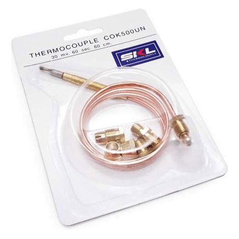Thermocouple universel 900 mm pour cuisinière – Sécurité gaz – Détection de flamme – Compatible toutes marques – COK501UN