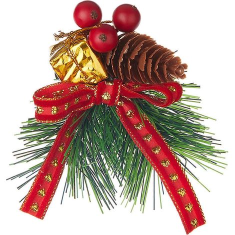 10 Stück Weihnachtsbaumschmuck, Blumenornamente, Weihnachtsdekoration für Geschenkboxen und als Heimdekoration (1/5)