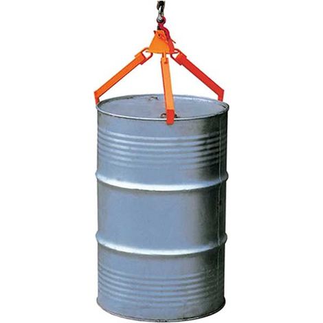 Pinza per fusti a 3 bracci per paranchi - Presa verticale - Capacità 360 kg - DL360