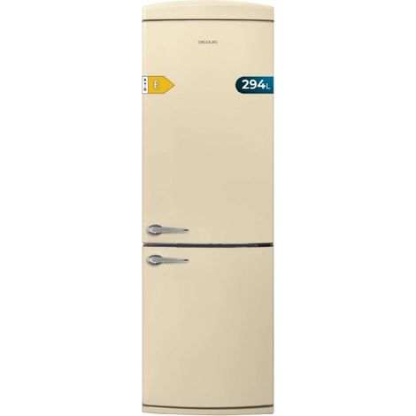 Cecotec – Réfrigérateur rétro combiné 294L – Total No Frost – Multi Cooling – Classe E – Mode ECO – Alarme porte – Dimensions 60,5x63,1x190,2cm (1/5)