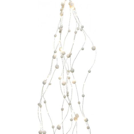 Microled 100L Cluster di Fiocchi di Neve a LED 135 cm Bianco Caldo