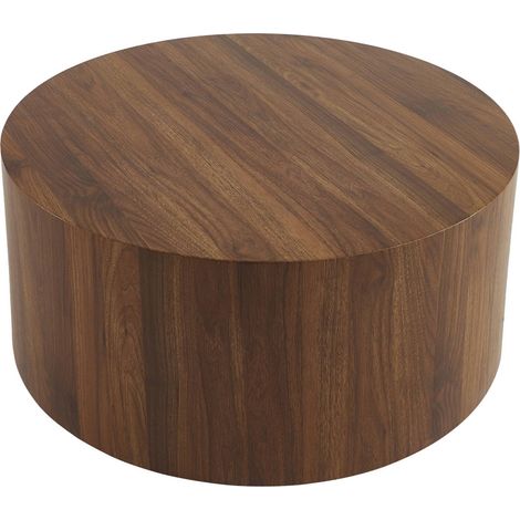 sweeek - Runder Couchtisch mit Holzlook