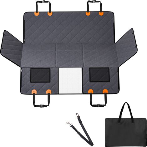Mophorn Back Seat Extender, Dog Car Seat Cover for Back Seat Bed with Mesh Window and Storage Pocket, Supports 400lbs Dog Hammock for Car Dog Car Bed 57.4"x30.3" for Truck (1/5)