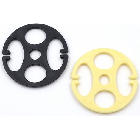 Clip redondo para funda de asiento de coche - amarillo claro, material virgen, 1,7 mm (1/5)