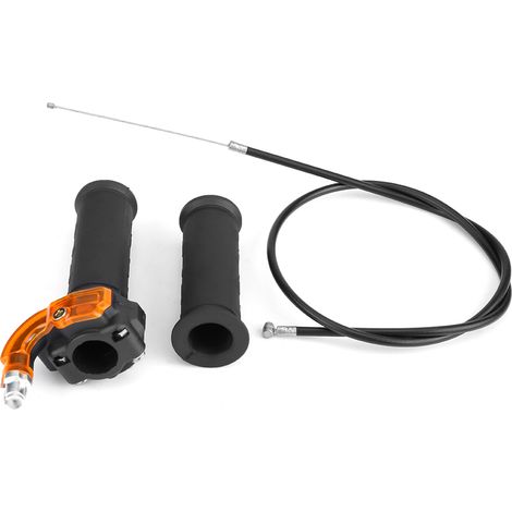 Levier d'accélérateur électrique à verrouillage par rotation (avec câble) pour motos (1/5)