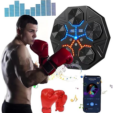 Smart Music Electronic Boxing Machine, Bluetooth Music Elektronischer Boxer, Elektronisches Boxgerät, Boxmaschine Mit Musik Für Heimübungen Dekompression Boxen (1/5)