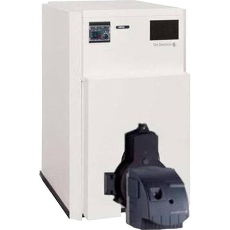 Caldaia a gasolio in acciaio con canna fumaria BioFioul Premys CA Plus De Dietrich 21 kW solo riscaldamento con bruciatore (1/3)