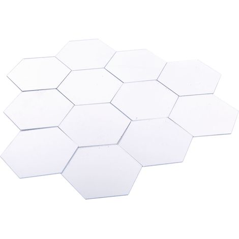 Selbstklebende Wanddekoration mit 3D-Spiegeleffekt, 12-teiliges modernes Acryl-Set, wiederverwendbarer DIY-Kleber, dekorative Wohnaccessoires (1/5)