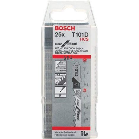 Bosch Lama per seghetto alternativo T 101 D Clean for Wood