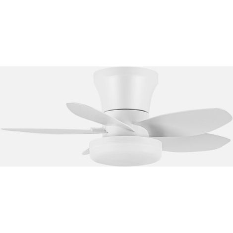 Ventilador Dc Haran 15w 1800lm Blanco 5asp 62d 3000 K4200k6500Kk Regulable Intensidad+Remoto+temporizador+memoria