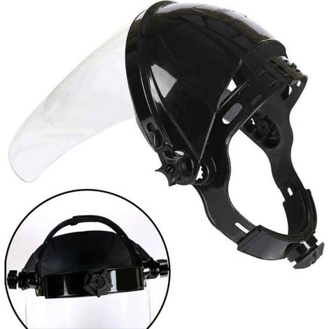 Écran Facial de sécurité Transparent réglable, Écran Facial de meulage Transparent de sécurité, Housse de Protection des Yeux Anti-Rayures, Protection des Yeux pour visière de Masque d'écran (1/4)