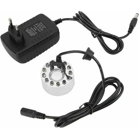 Ventilateur et brumisateur extérieur12 LED Fabricant de brumisateur à ultrasons Fontaine Mist Maker DC 24V (1/5)