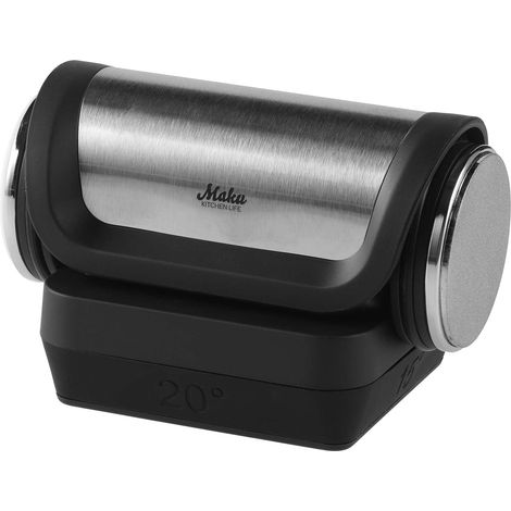Rolling Knife Sharpener - Diamond, Ceramic, Magnetic Angle Guide (1/4)