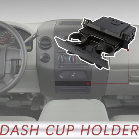 6L3Z-1504810-AA Cup Holder, Black, Suitable for 04-08 Ford F150 (1/4)