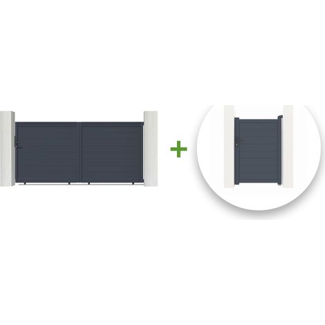 Pack cancela corredera EIGER 300 x 140 cm + cancela EIGER 100 x 140 cm (1/5)