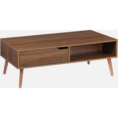 Tavolino vintage effetto legno