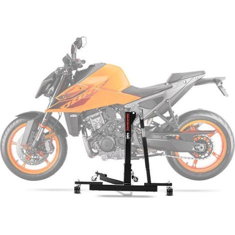 zentrale Motorradhebebühne kompatibel mit KTM 990 Duke 24-25 schwarz Power-Evo ConStands