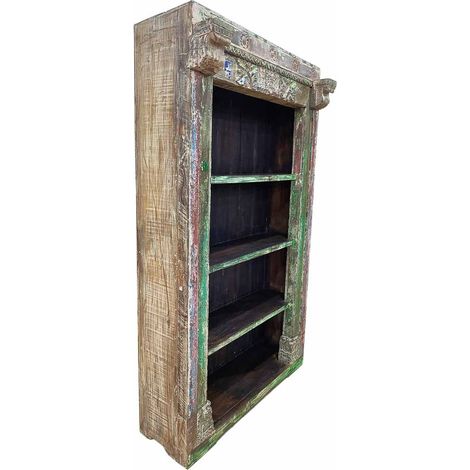 Estantería librería de madera artesanal 134x49x217h cm (1/5)
