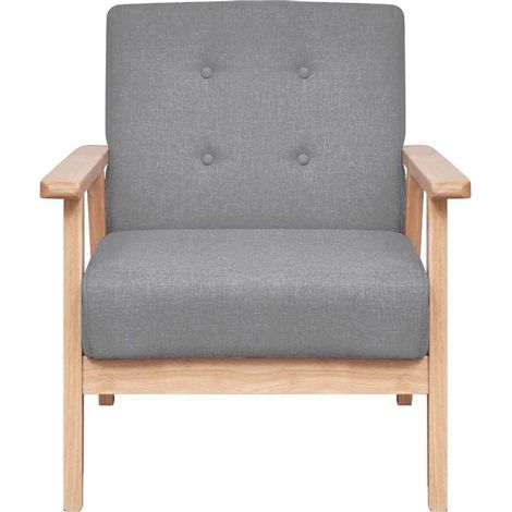Maison Exclusive - Sessel Hellgrau Stoff