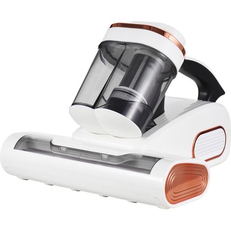Aspirateur de lit et de matelas avec lumière violette, aspiration de 8,5 kPa, filtre HEPA, écran LED, nettoyeur portable sans fil, aspirateur anti-acariens, nettoie efficacement la literie, les canapé (1/2)