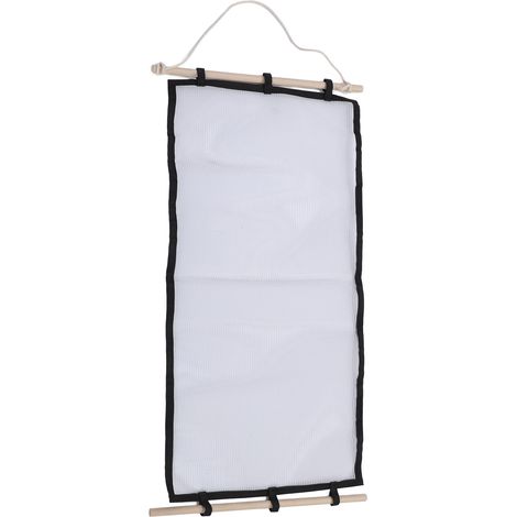 Porte-boucles d'oreilles suspendu en tissu mesh, organisateur de bijoux mural pour colliers et bracelets (1/5)